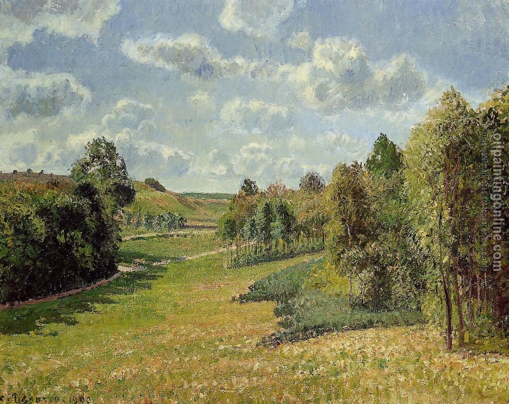 Pissarro, Camille - Berneval Meadows, Morning